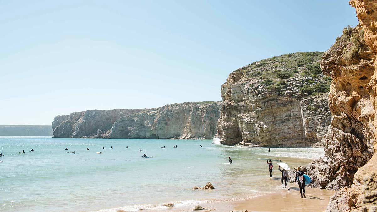 Enjoy A Day Of Surf At The Beautiful Zavial Beach